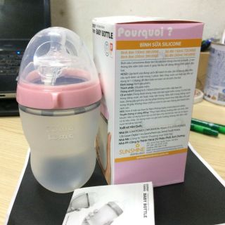 [Tách lẻ] Nắp - Cổ - Núm - Thân bình sữa Comotomo Mỹ 150ml/250ml