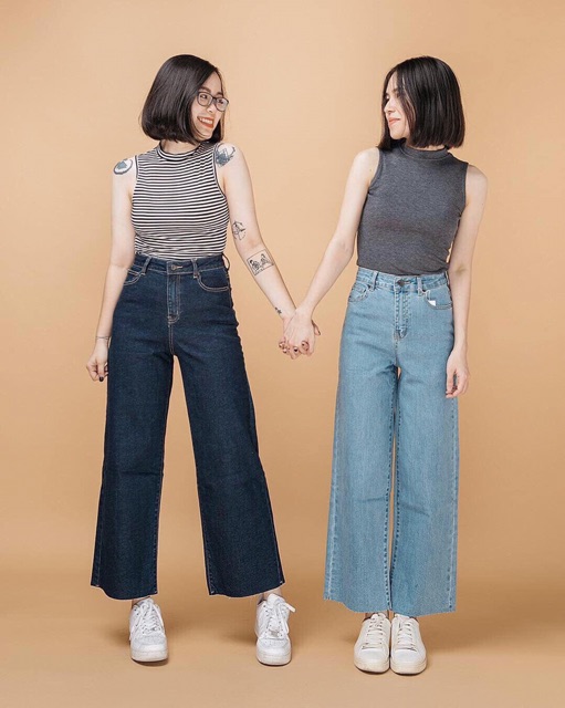 Quần culottes jeans lai cắt Uban 92