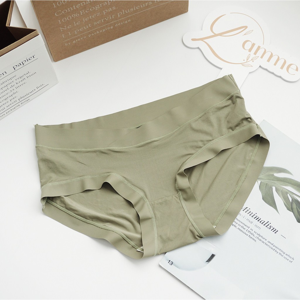 [Mã LT20 giảm 20K đơn 150K] Quần lót bầu chất liệu tơ lạnh mềm mại thoáng mát 6 màu by LAMME | BigBuy360 - bigbuy360.vn