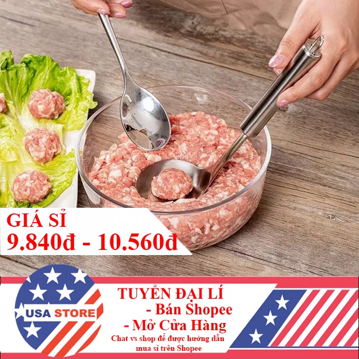 (Video Review) Thìa Làm Mọc, Thịt, Cá Viên 100% , Muỗm Inox 304