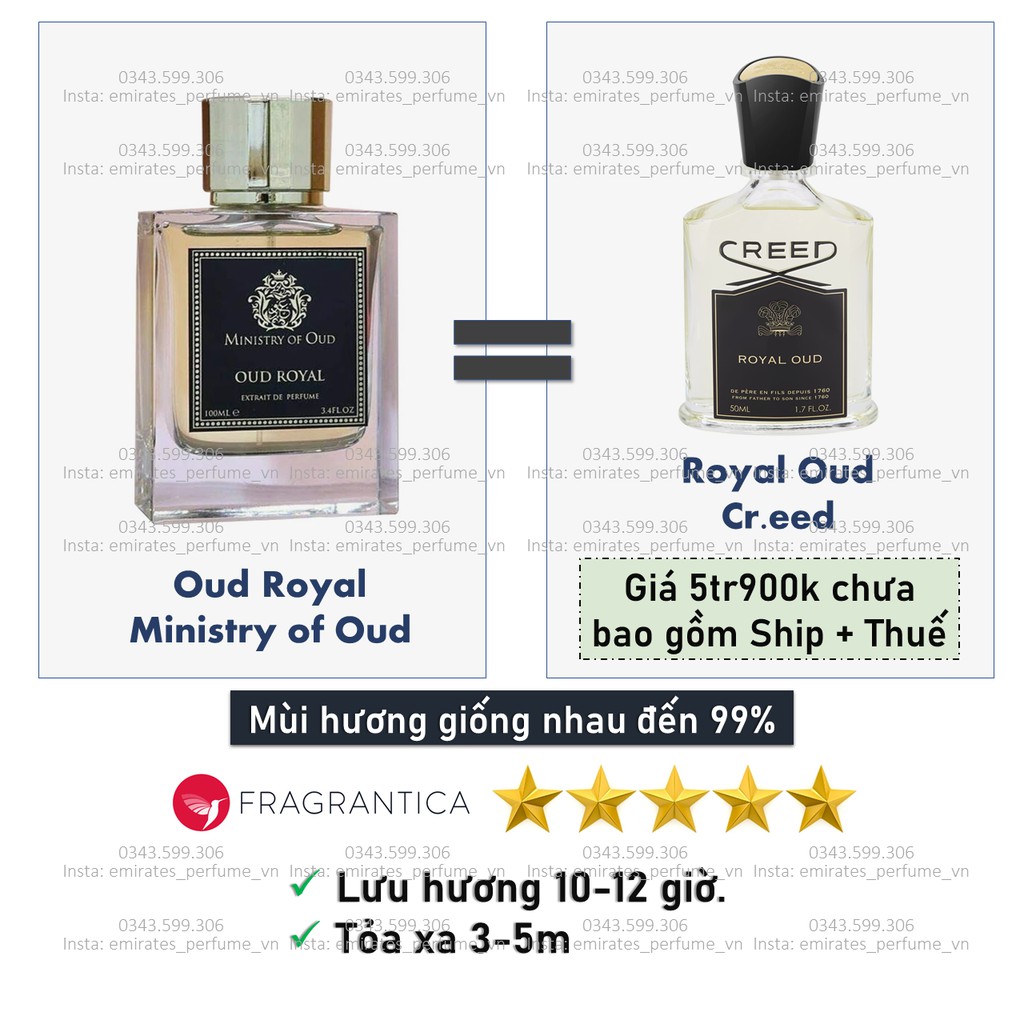 Nước hoa mini S.U.P.E.R sang chảnh lưu hương siêu lâu Ministry of Oud | Thế Giới Skin Care