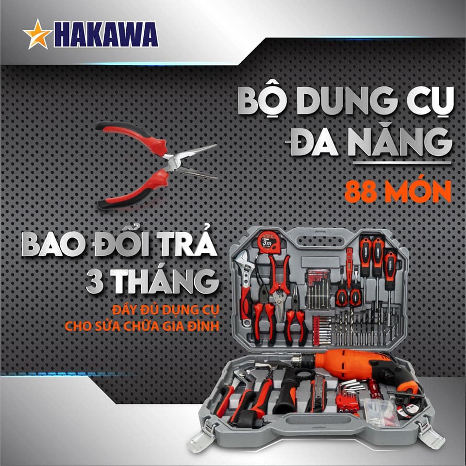 Bộ dụng cụ sửa chữa đa năng (88 chi tiết ) HAKAWA - HK-850 - Sản phẩm chính hãng - Bảo Hành·2 năm·