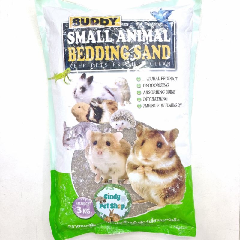 Cát Buddy Thái gói 1kg lót chuồng cho Hamster và động vật nhỏ