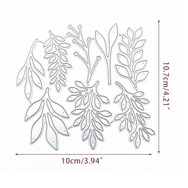 Khuôn Cắt Giấy Kim Loại Hình Chiếc Lá Xinh Xắn
