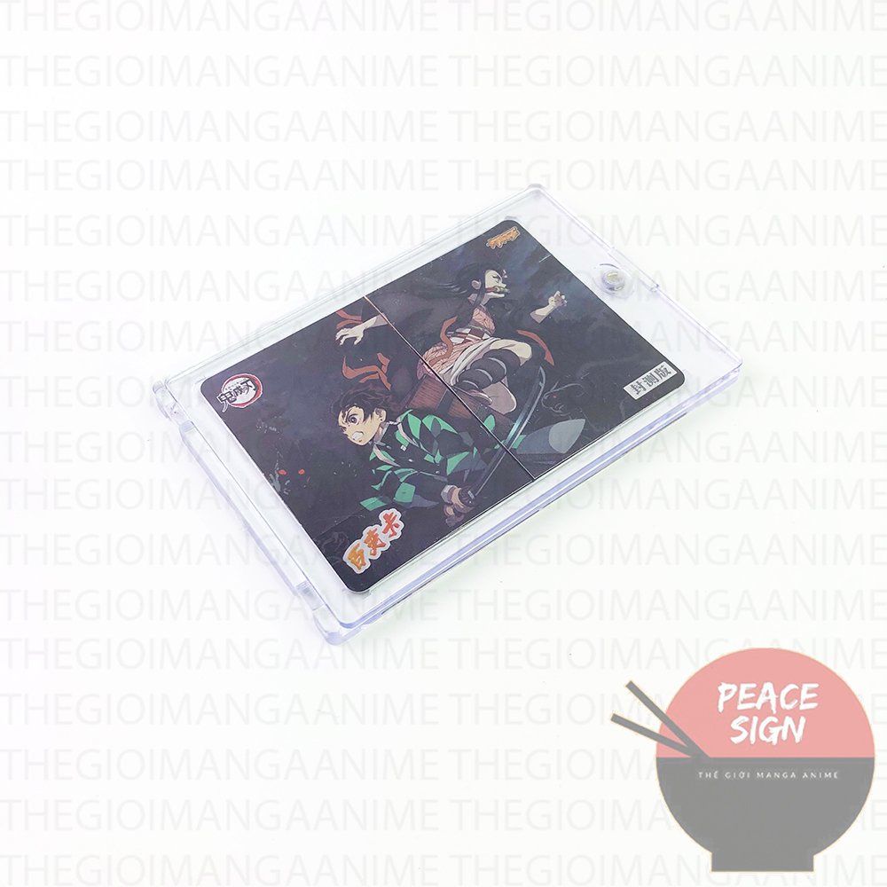 Card thẻ gập THANH GƯƠM DIỆT QUỶ KIMETSU NO YAIBA cao cấp anime chibi sưu tập