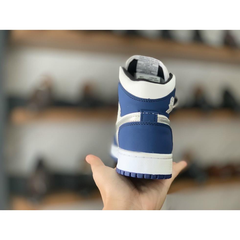 Jodan Xanh Tím Than, Giầy Thê Thao Nam Nữ Full Box Bill