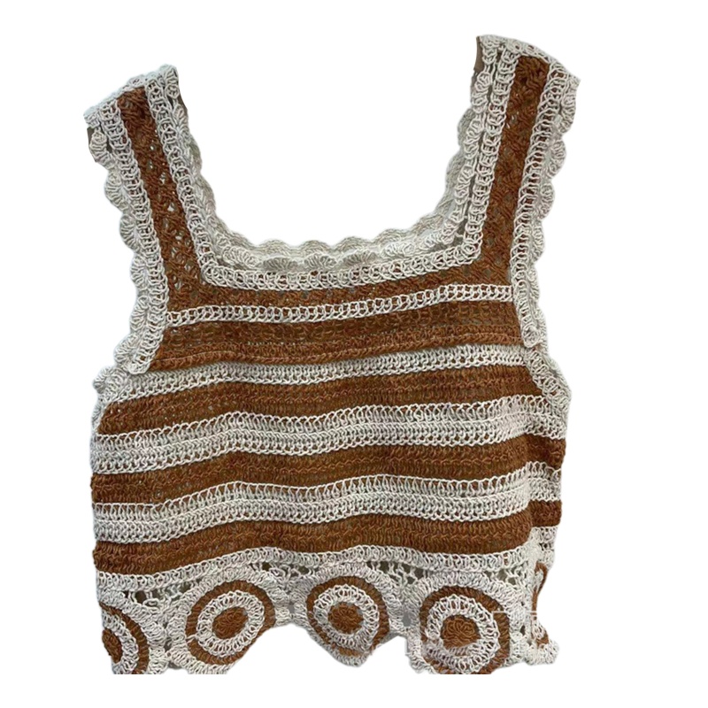 Áo Croptop Không Tay Thêu Hoa Phong Cách Cổ Điển Dành Cho Nữ