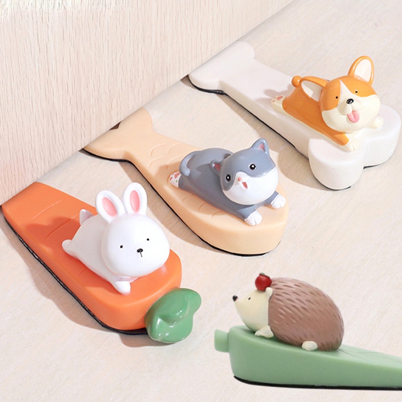 Dụng Cụ Chặn Cửa Chống Va Đập Họa Tiết Hoạt Hình Dễ Thương