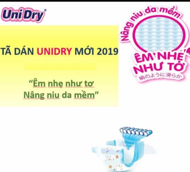 Tã dán Unidry size S48  M42  L38  XL34 miếng