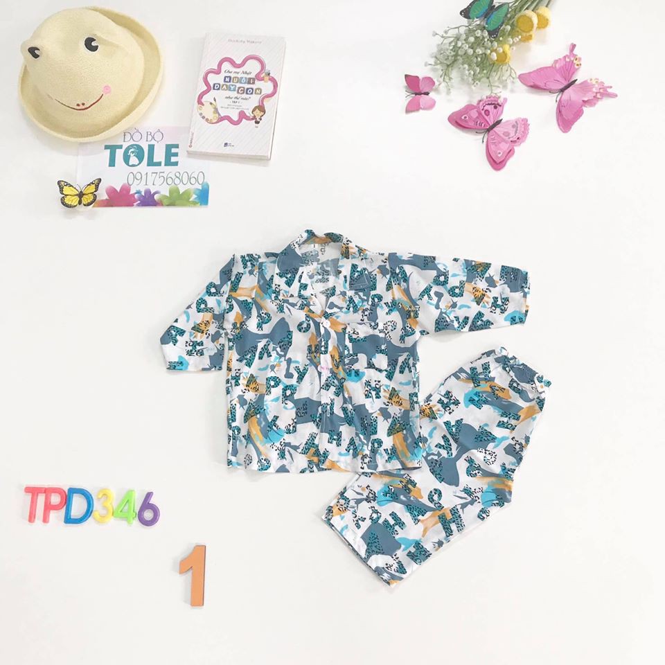 Đồ tole pijama tay dài bé trai (4-5kg)