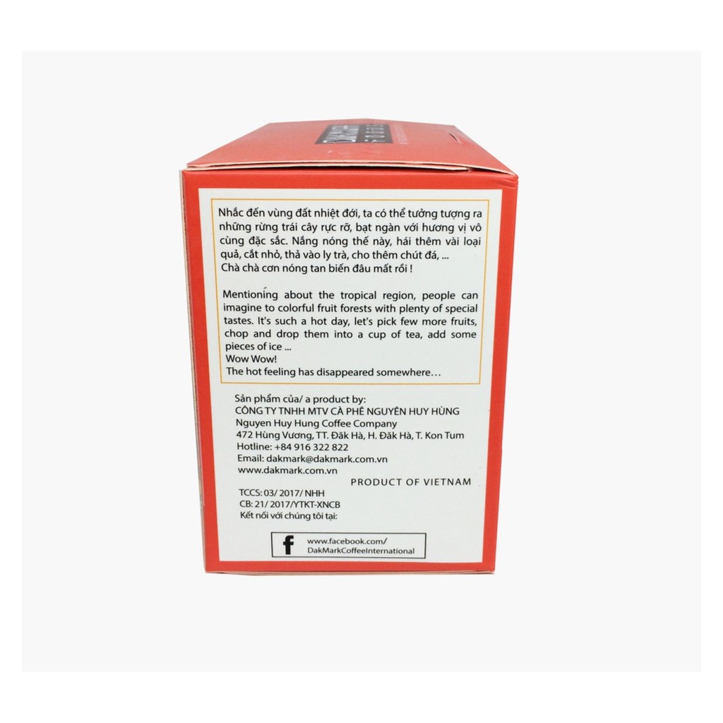 Trà trái cây nhiệt đới vị vải Dakmark TDQ (10 gói, 200gr) | BigBuy360 - bigbuy360.vn