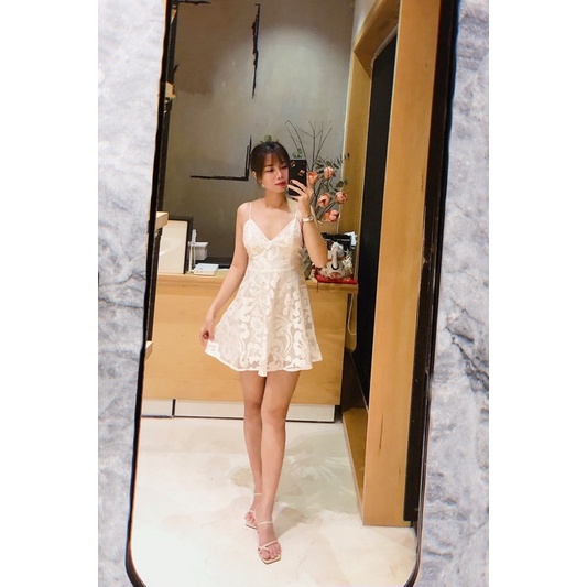 Jumpsuit Ren Màu Trắng 2 Dây Size S [ Si Boutique ]