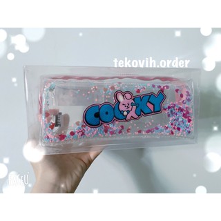 Hộp bút BT21 chính hãng | Kim tuyến nước chảy