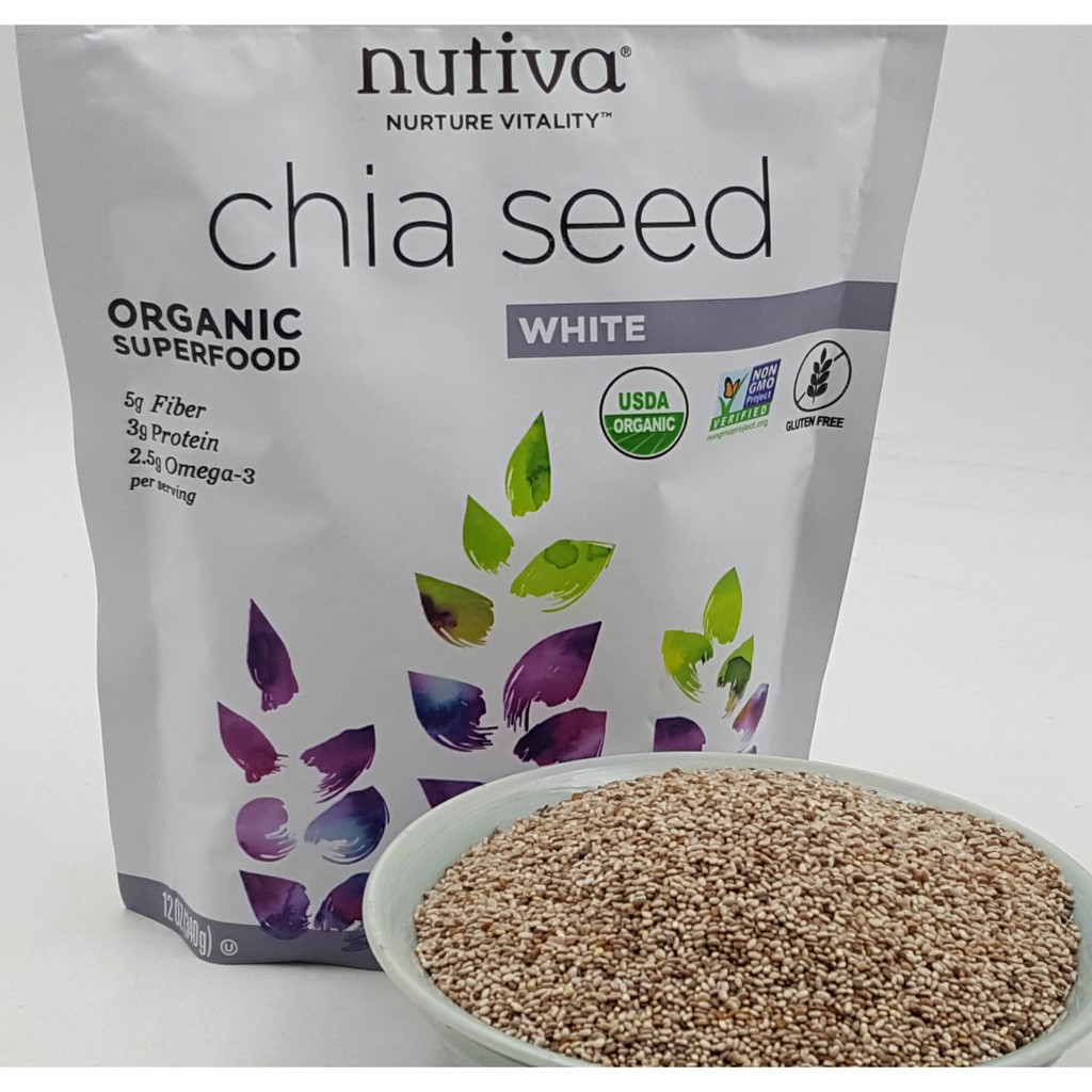 Combo 340Gr Chia Trắng Của Mỹ và 250Gr Chia Đen Của Úc