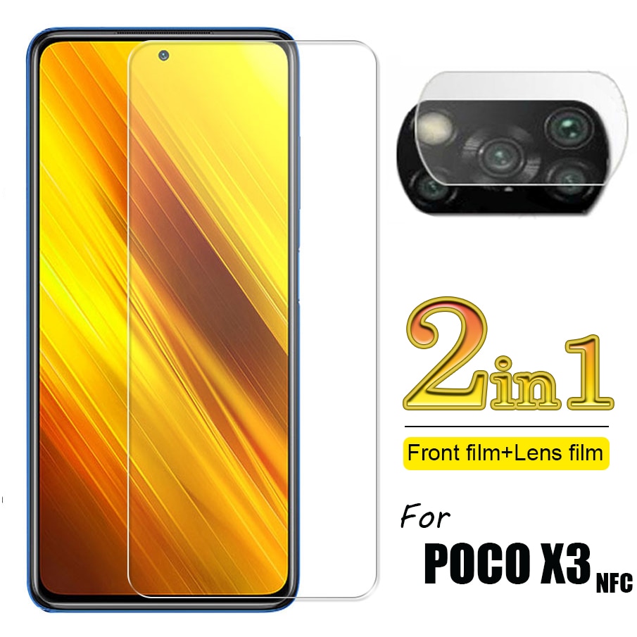 Kính Cường Lực 2 Trong 1 Bảo Vệ Màn Hình Cho Poco X3 / Poco X3