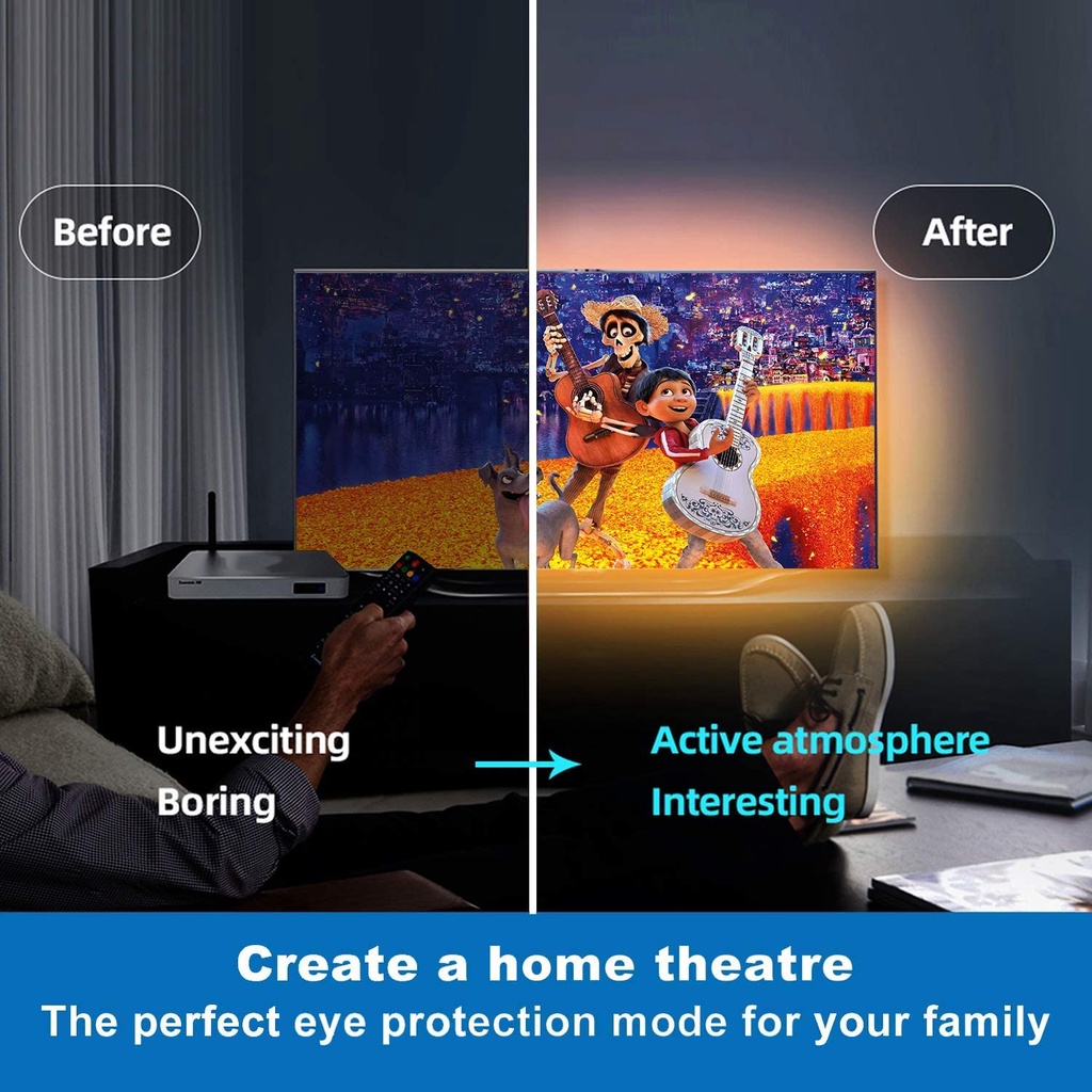 Dải ánh sáng RGB 5050 5V 30 đèn mỗi mét Dải ánh sáng LED TV nền trang trí phòng ngủ