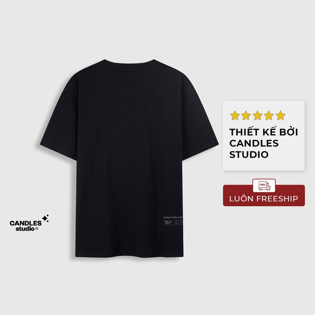 Áo phông unisex basic Candles Studio | BigBuy360 - bigbuy360.vn