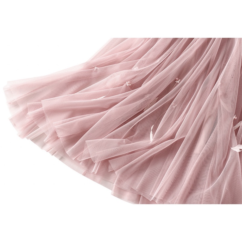 Chân váy xòe chữ A lưng cao phối lông vũ thời trang mùa thu mới 2023 dành cho nữ