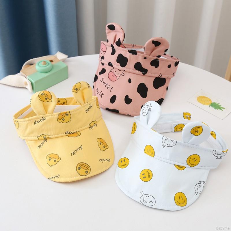 Mũ lưỡi trai hở nửa đầu chống nắng dành cho bé