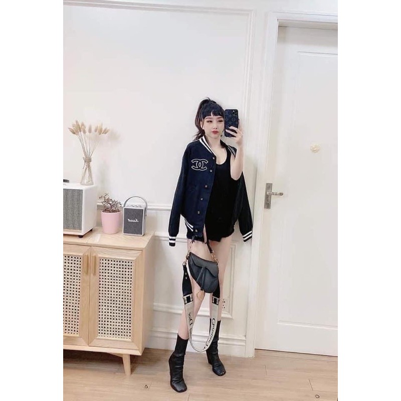 Áo khoác bomber 2 lớp viền logo  | BigBuy360 - bigbuy360.vn