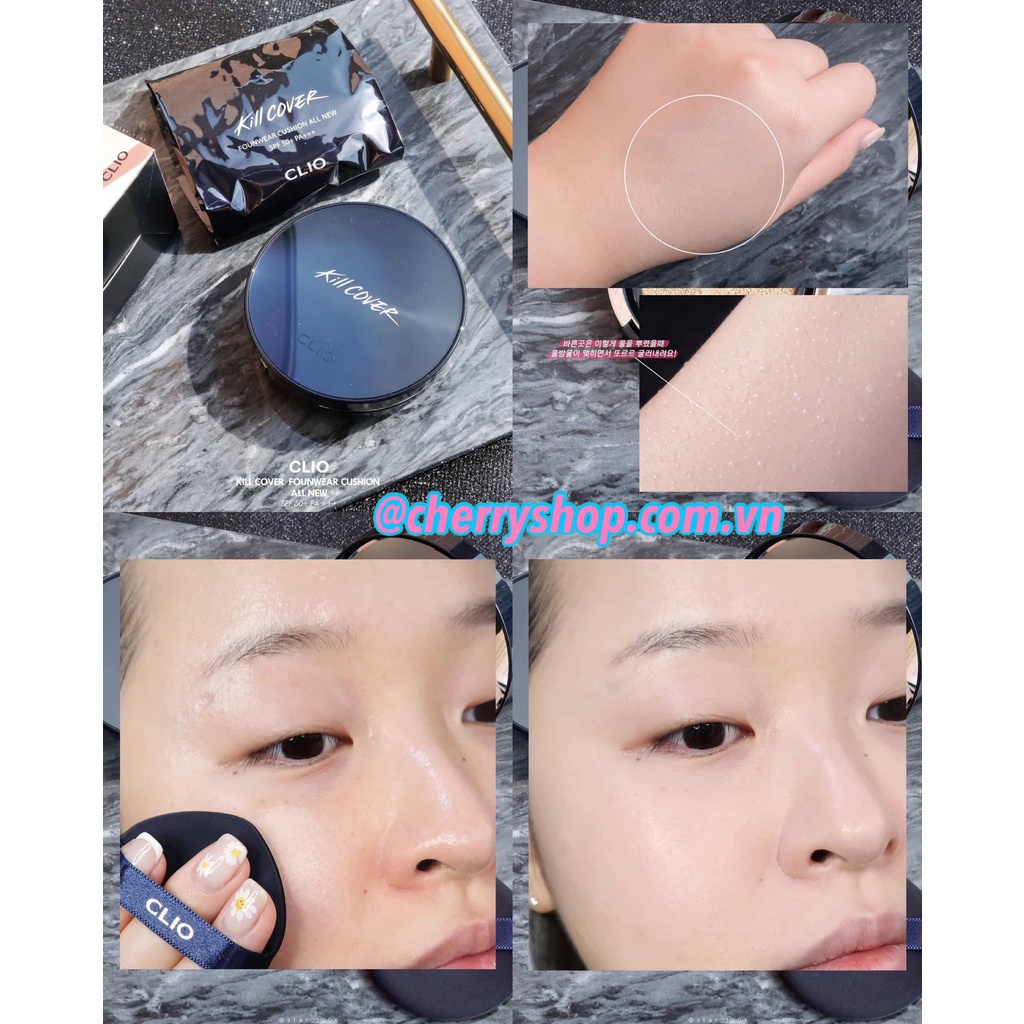 Phấn Nước CLIO Kill Cover Founwear All New Cushion SPF50+ PA+++ ( kèm 1 lõi )