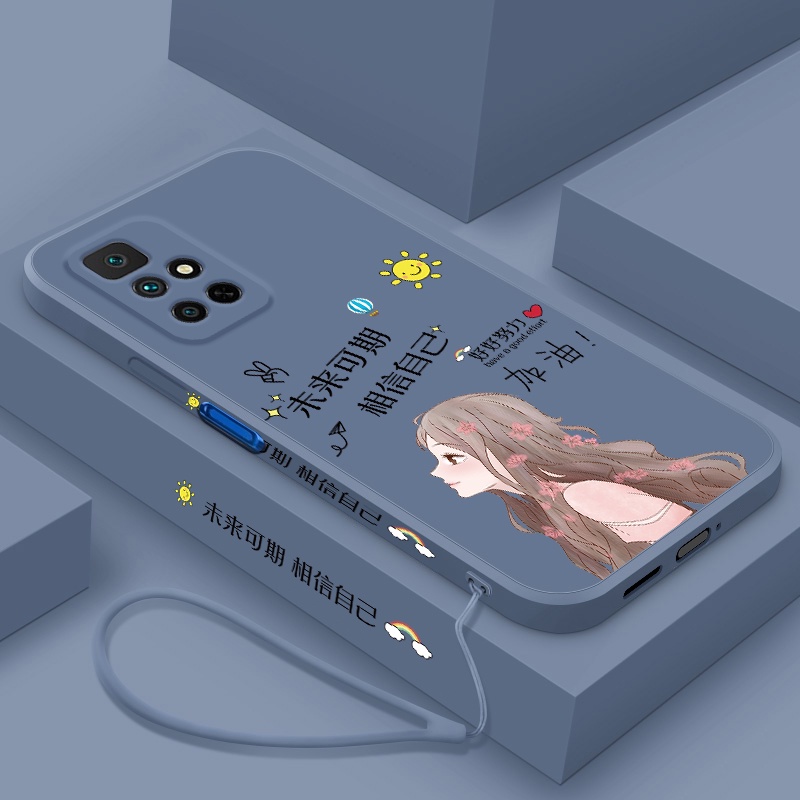 Ốp Điện Thoại silicone Có Dây Đeo Cho xiaomi Redmi note11 note11 pro Redmi 10 xiaomi 11 11 lite xiaomi 112