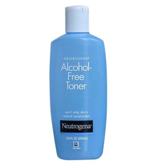 Nước hoa hồng không cồn, Ngăn Ngừa Mụn, Se Khít Lỗ Chân Lông Neutrogena Alcohol Free Toner 250ml (100 USA)