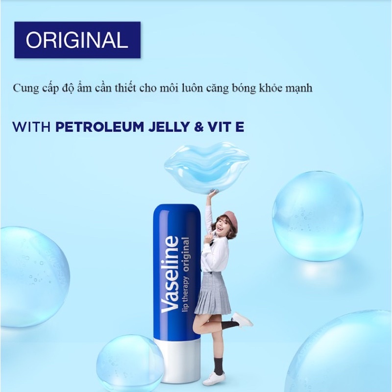 Son Dưỡng Môi Cho Môi Mềm Mại Vaseline Lip Therapy 4.8g (Dạng Thỏi)