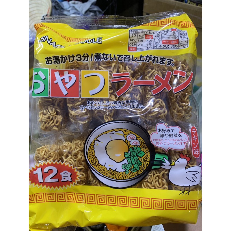 MỲ NHẬT VỊ GÀ SNACK NOODLE 12 VẮT X 28G