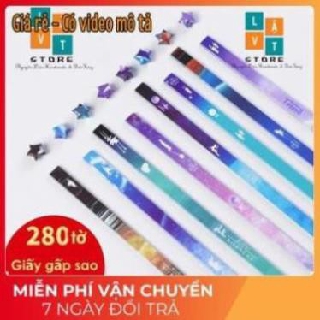 Giấy gấp sao nhiều chủ đề - In màu, origami star