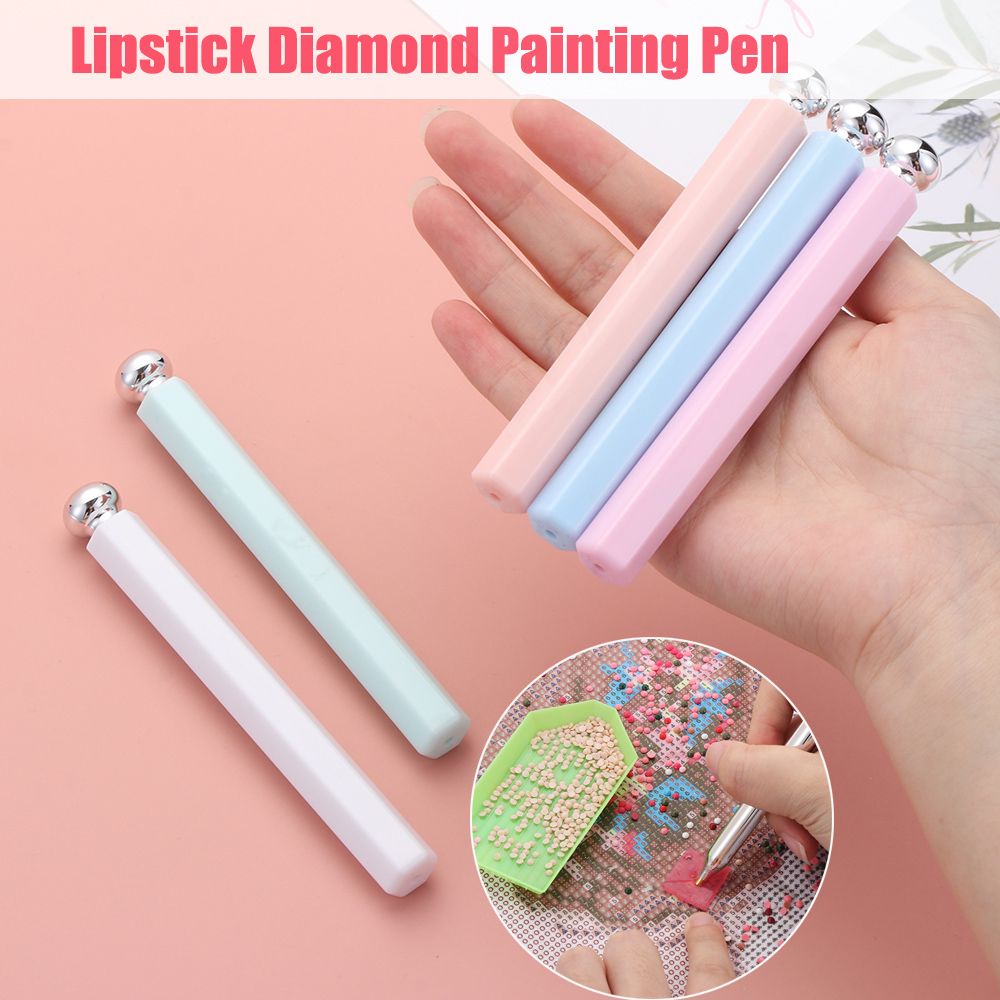 Bộ Dụng Cụ Làm Tranh Đính Đá 5D Họa Tiết Son Môi Độc Đáo DIY