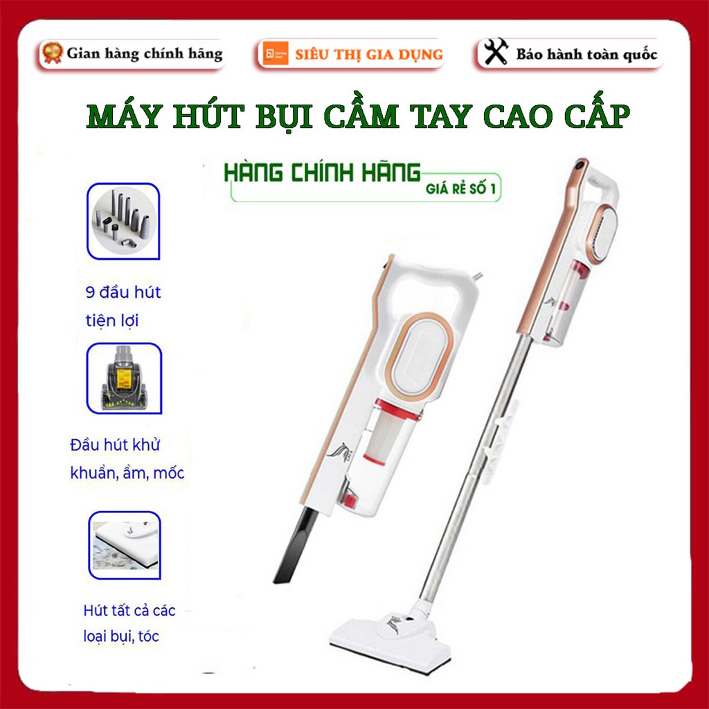 Máy hút bụi cầm tay Cát Á cao cấp, vô cùng tiện lợi lực Hút Siêu Mạnh 12000Pa