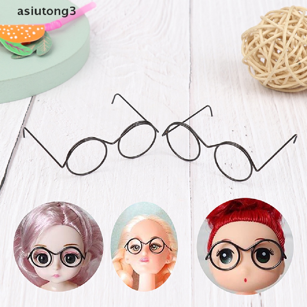 Set 1/2/5/10 mắt kính không tròng thời trang cho búp bê