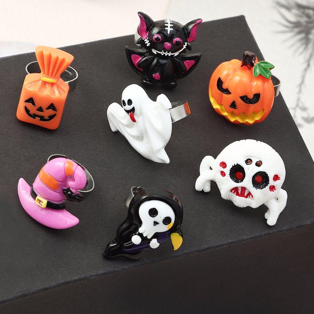 Norman Nhẫn Hở Hình Bí Ngô / Dơi / Ma Kiểu retro Cá Tính Cho Nữ Dịp halloween