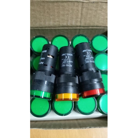 Đèn báo pha phi 16 ,đèn nhiều led . điện áp 220v , 3 màu xanh đỏ vàng