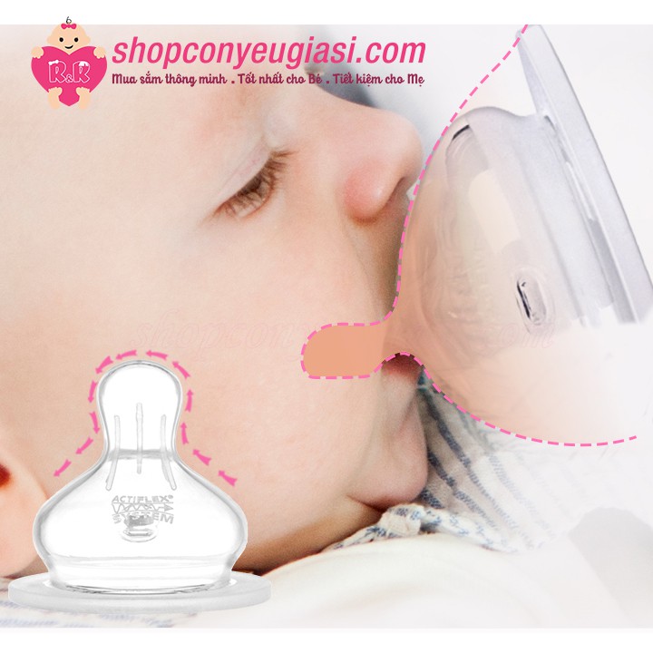 Bình Sữa NIP Nhựa PP Cổ Rộng 260ml, Núm Ti Silicon Chỉnh Nha, Chống Sặc - Made In Germany