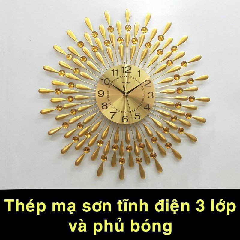 ĐỒNG HỒ TREO TƯỜNG NGHỆ THUẬT HÌNH MẶT TRỜI A30 (Hàng loại 1)