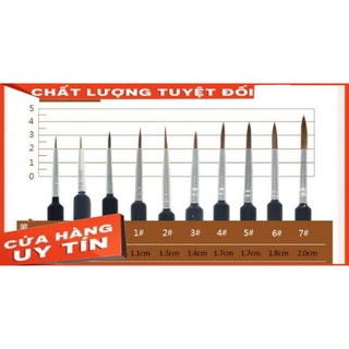 Bút lông, cọ vẽ móng, cọ tỉa nét nhỏ Marie's (số 0 -7)