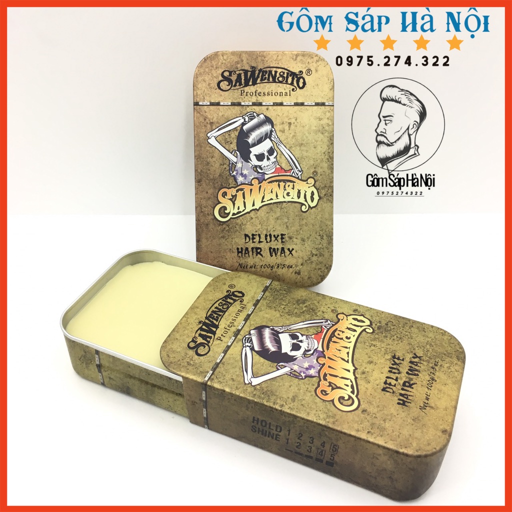 Gôm Xịt Tóc Nam Silhouette 420 ml +Sáp Vuốt Tóc Sawencito Deluxe Hair Wax ( Tặng Lược)