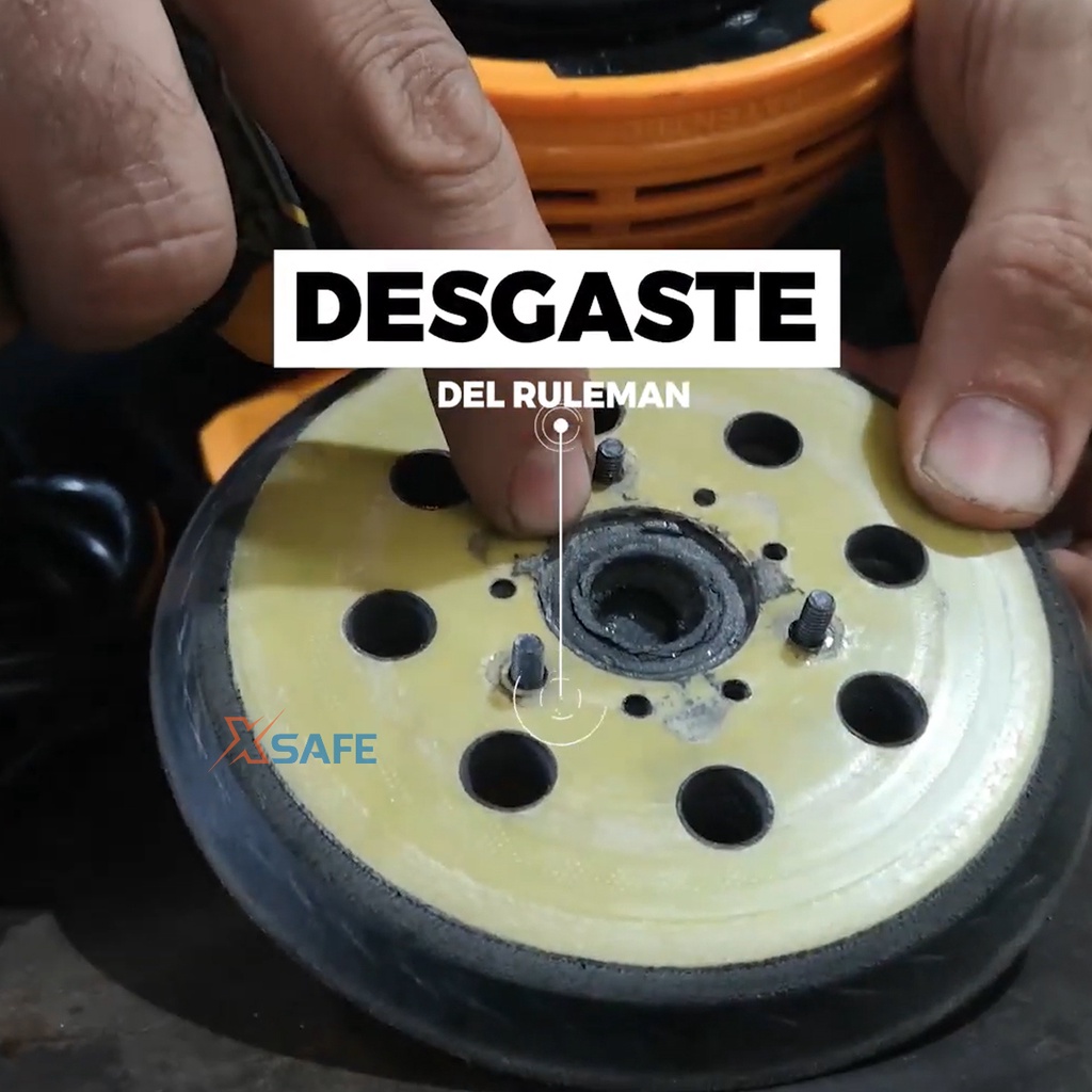 Máy chà nhám tròn INGCO đường kính đĩa nhám 125mm, công suất 320W, kèm 5 tấm giấy nhám và 1 bộ than thay thế - RS3208