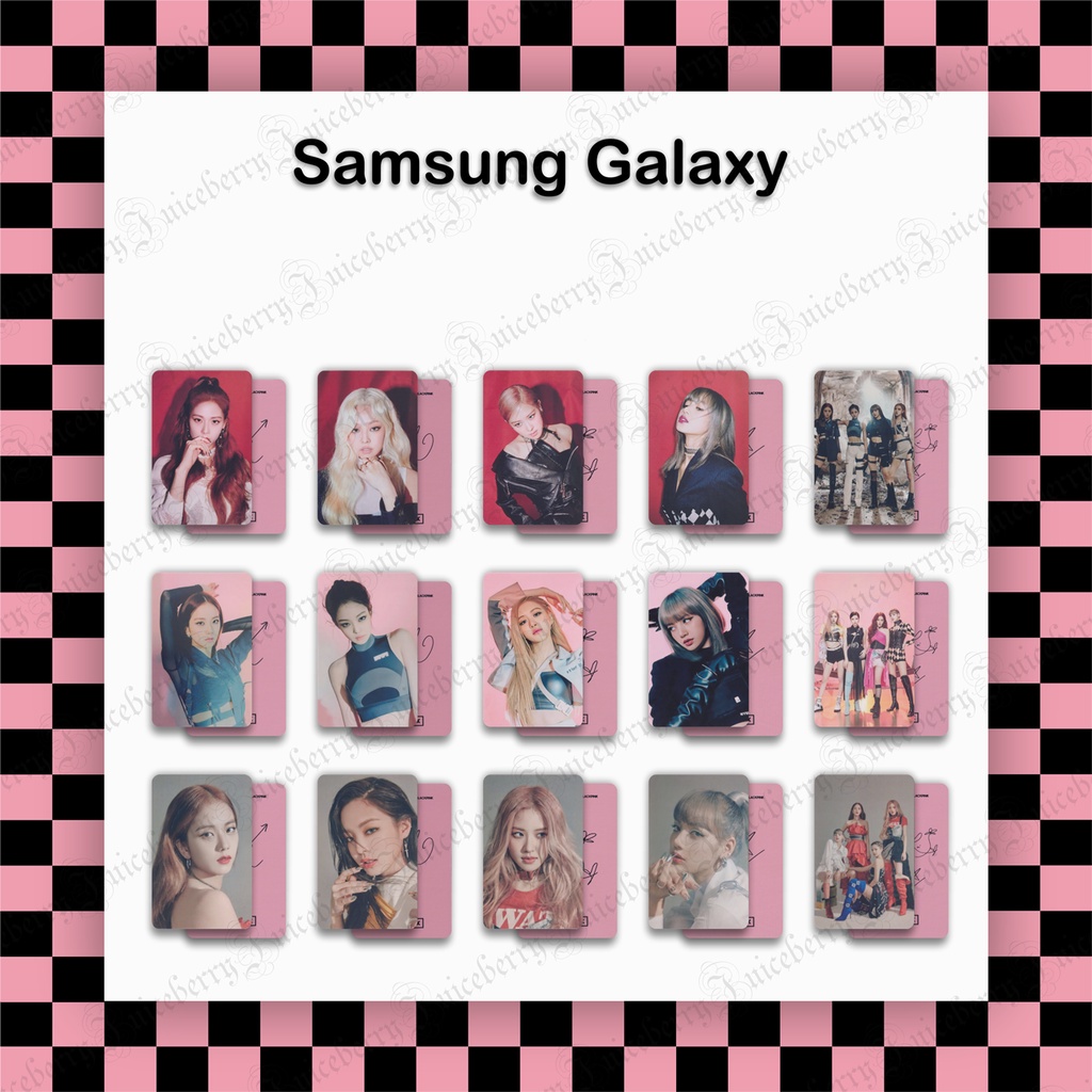 Bộ ảnh photocard fanmade BLACKPINK từ bộ Xamxung Galaxy gift E141