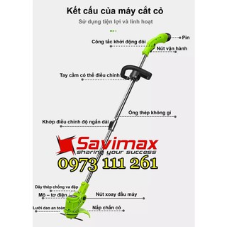 Máy cắt cỏ dùng pin Lithium Savimax LT120