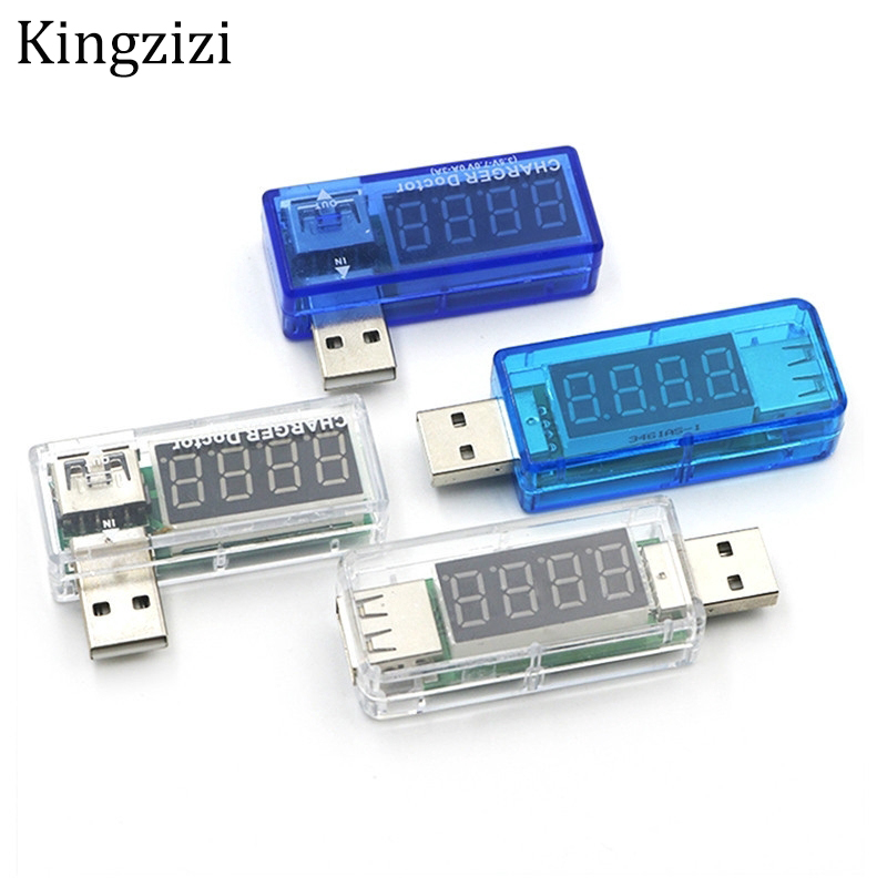 Đầu cắm USB kỹ thuật số sạc điện thoại di động đo điện áp và cường độ dòng điện tiện lợi