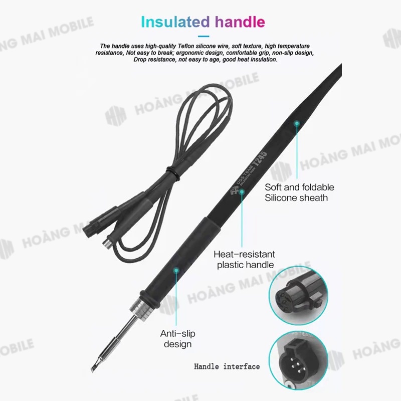 Máy hàn (trạm hàn) Ossteam T245 dùng mũi C245 (kèm 1 mũi thẳng)