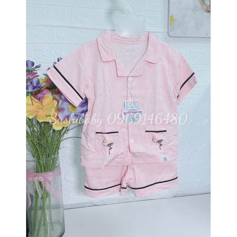 [ LITTLE LOVE ] Bộ cộc tay pyjama bé gái Little love 2021