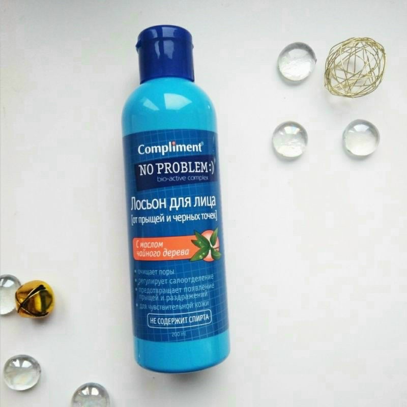 Toner da dầu mụn NO PROBLEM compliment chứa BHA Salicylic Acid, Tea tree