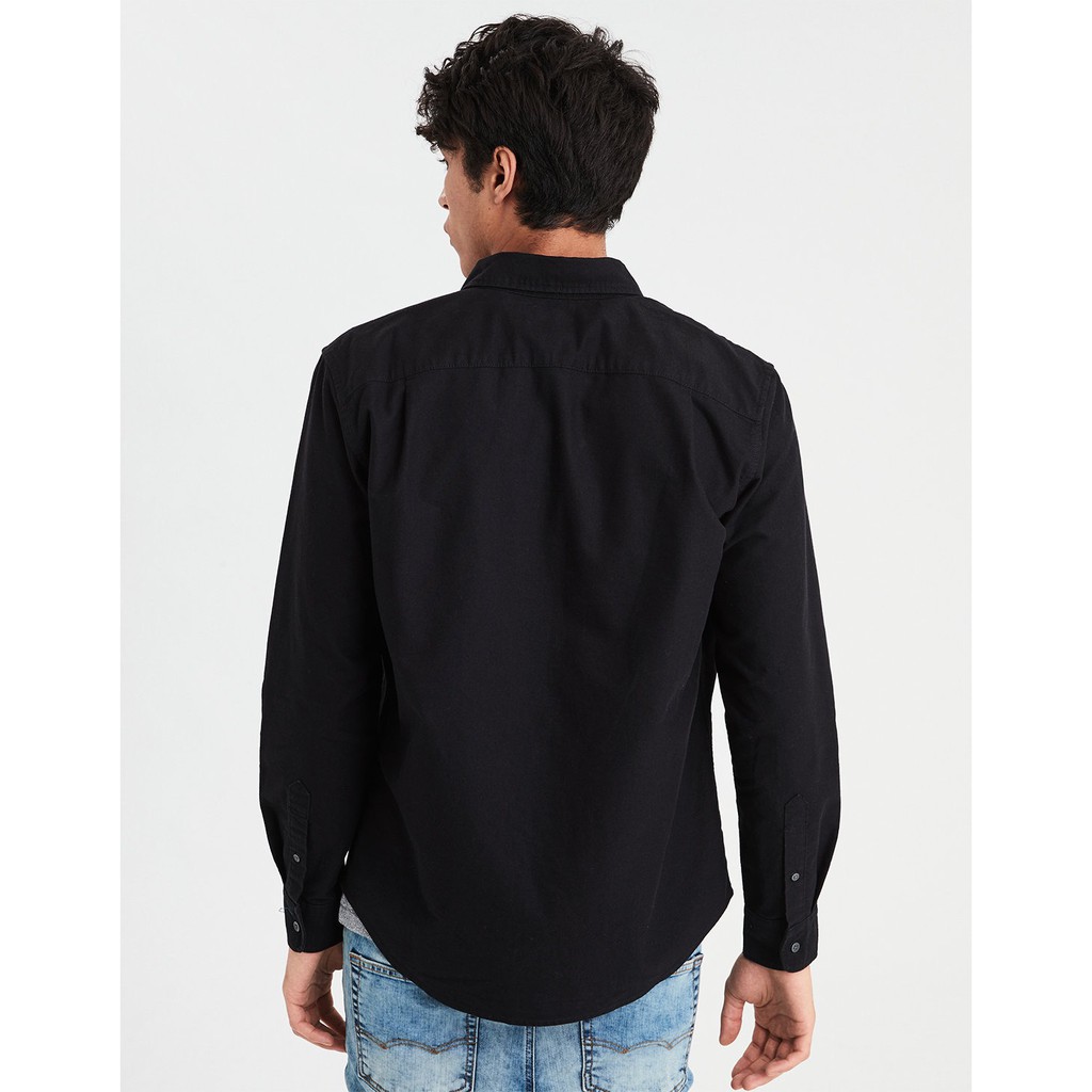 FO76 SHOP Áo Sơ Mi Nam Dài Tay Oxford Cotton Dày BigSize Màu Đen | BigBuy360 - bigbuy360.vn