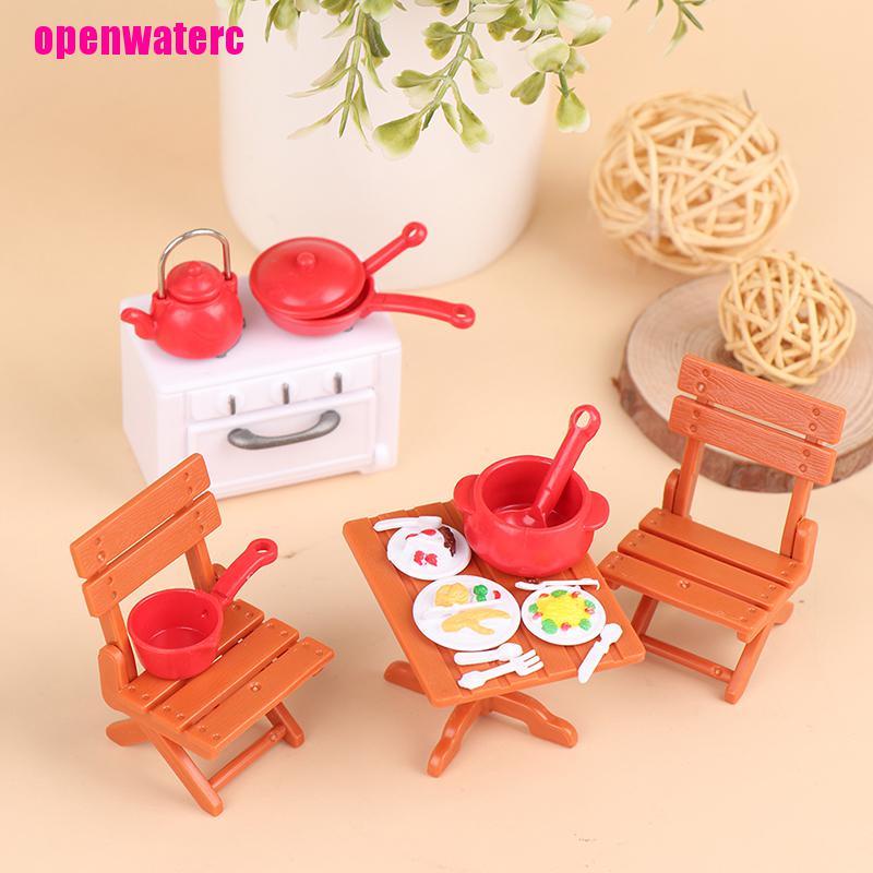 Set 13 Món Đồ Chơi Lò Vi Sóng Mini Cho Nhà Búp Bê