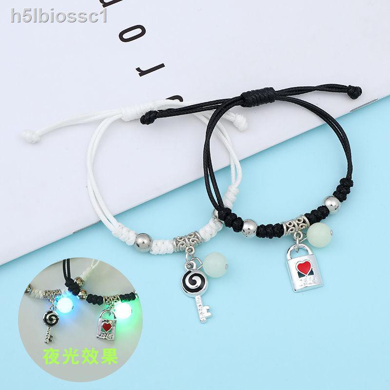 ♦♕♈Vòng tay dạ quang Cặp đôi Một món quà cho bạn gái và đàn em phiên bản Hàn nam nữ học sinh trung đeo | BigBuy360 - bigbuy360.vn