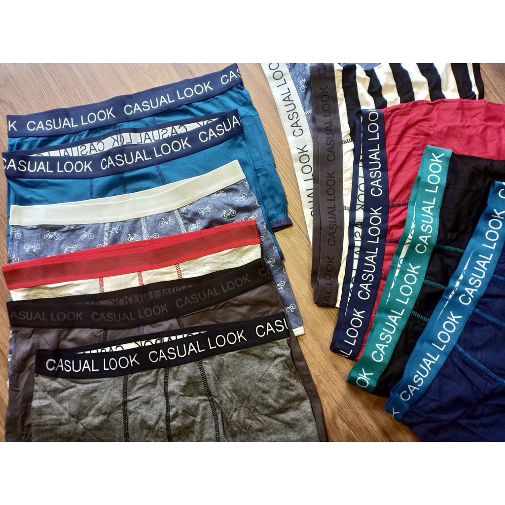 Pack 6 Quần lót nam boxer hằng ngày Vnxk Korea Casual Look cực nhẹ tốt cho nam giới